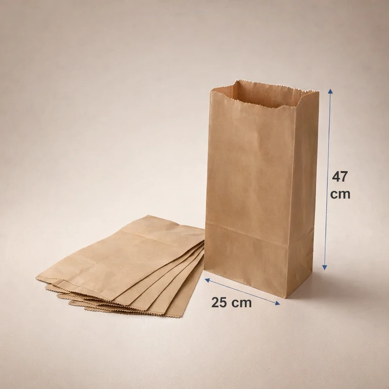 Saquitos de Papel Kraft T-7 25 × 47 cm